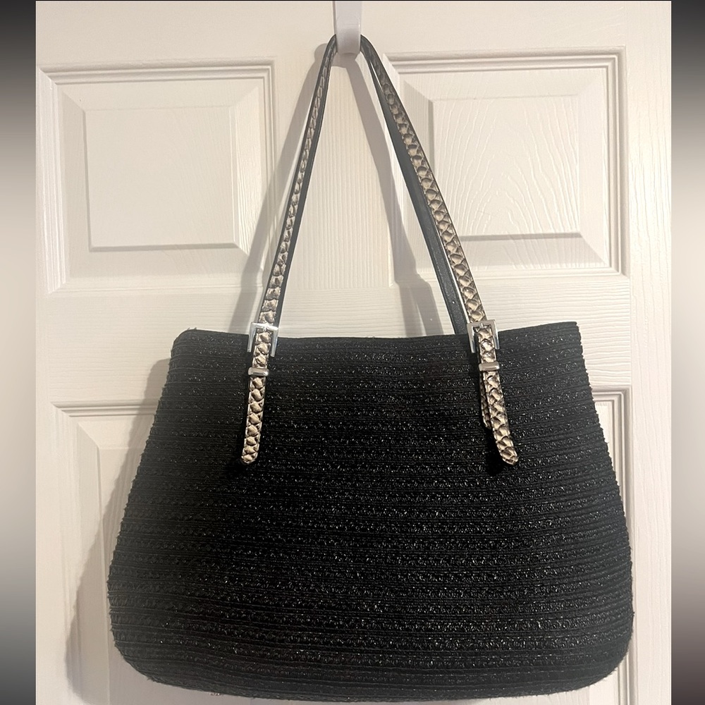 ERIC JAVITS SQUISHEE ISLA STRAW BAG